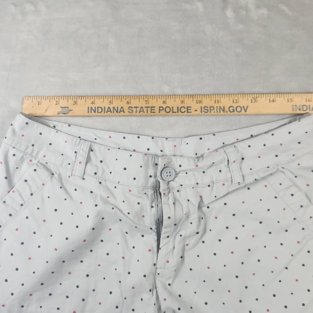 Columbia polka dot‎ grey blue shorts size 12 4L